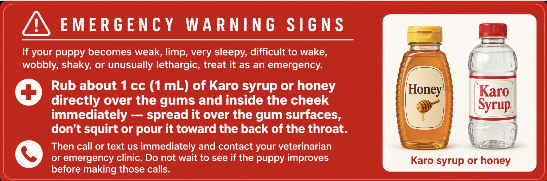 Emergency warning signs